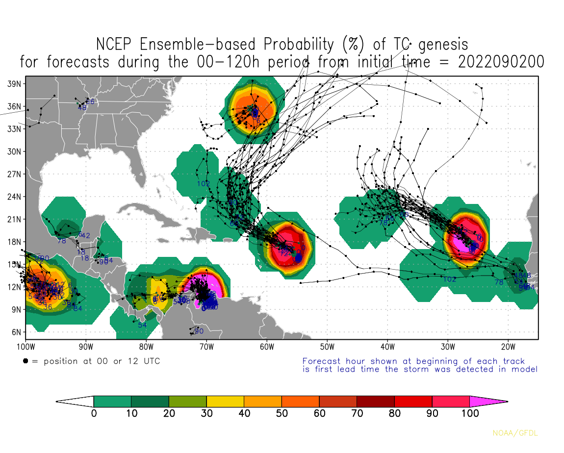 Huracanes Atlántico Seguimiento Tiempo Real Previsiones ensembles