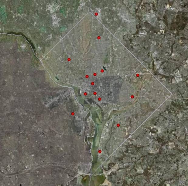 DCNET mesonet sites